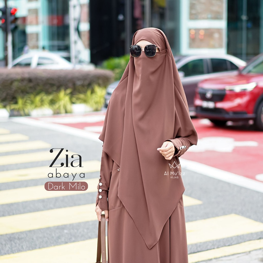 Hijab Almuizz - Zia French Khimar Nonped Hijab Instan Syari