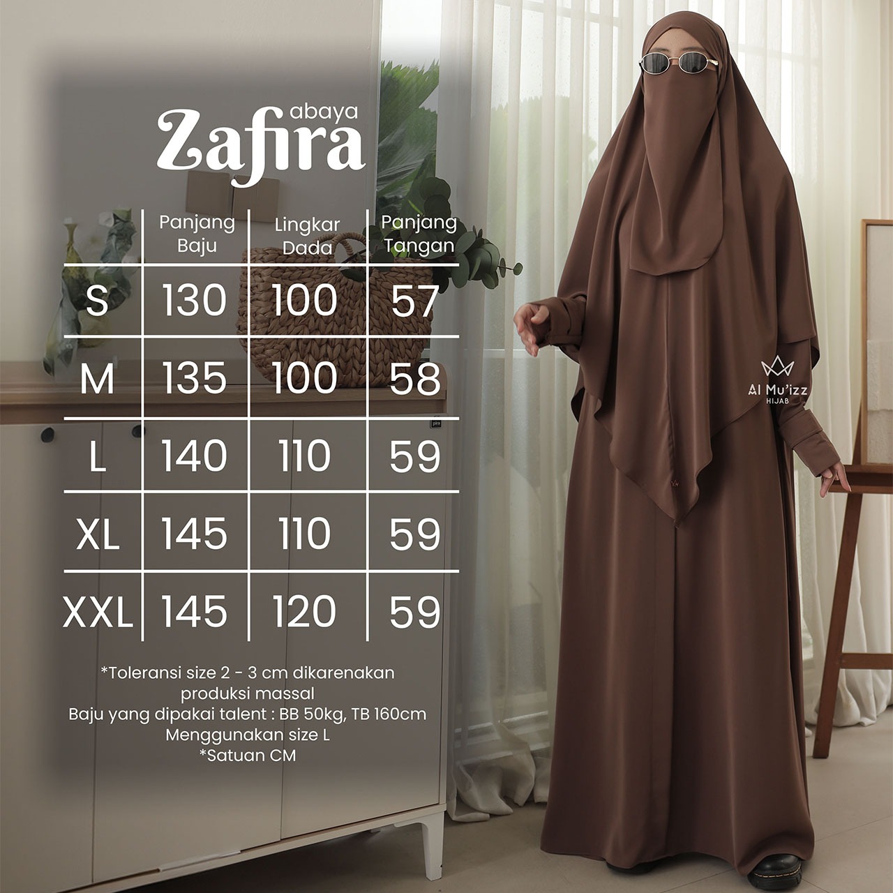 Zafira Abaya SET (Abaya + Khimar) PO