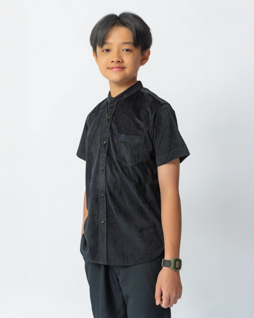 Image of Makhtab Dhurma Shirt Black Kids