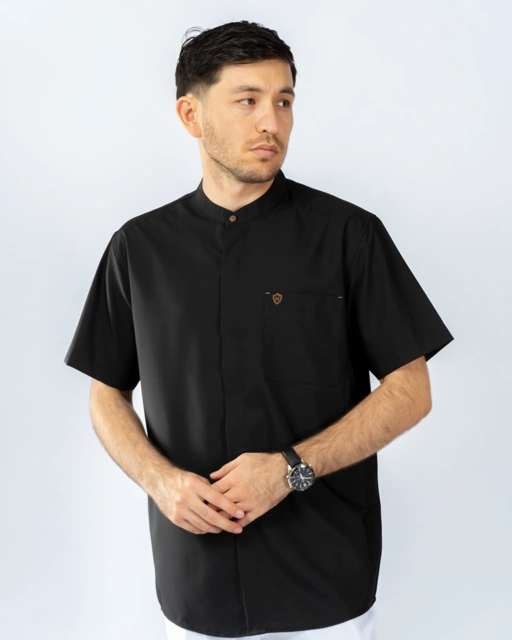 Image of Makhtab Tahir Shirt Black
