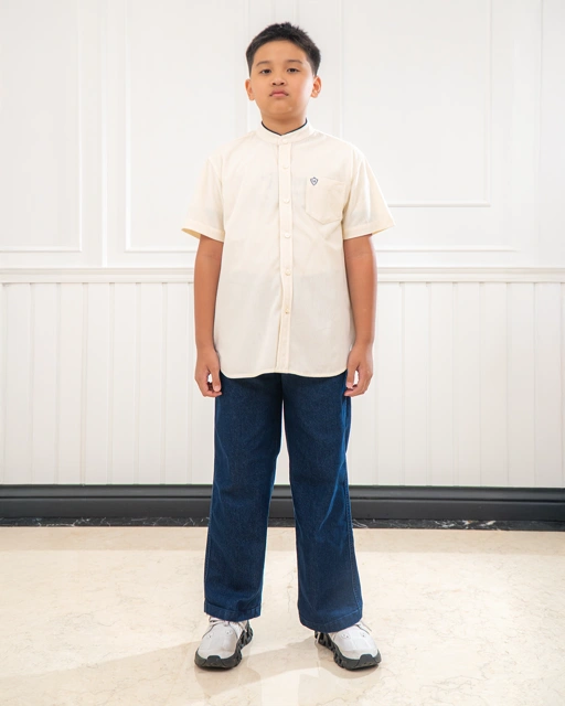 Image of Makhtab Dhurma Shirt Beige Kids