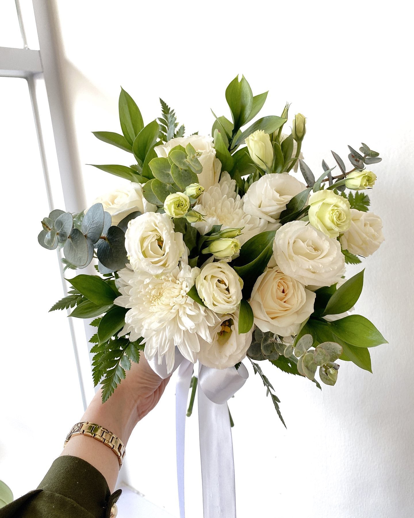 Pure White Wedding Bouquet