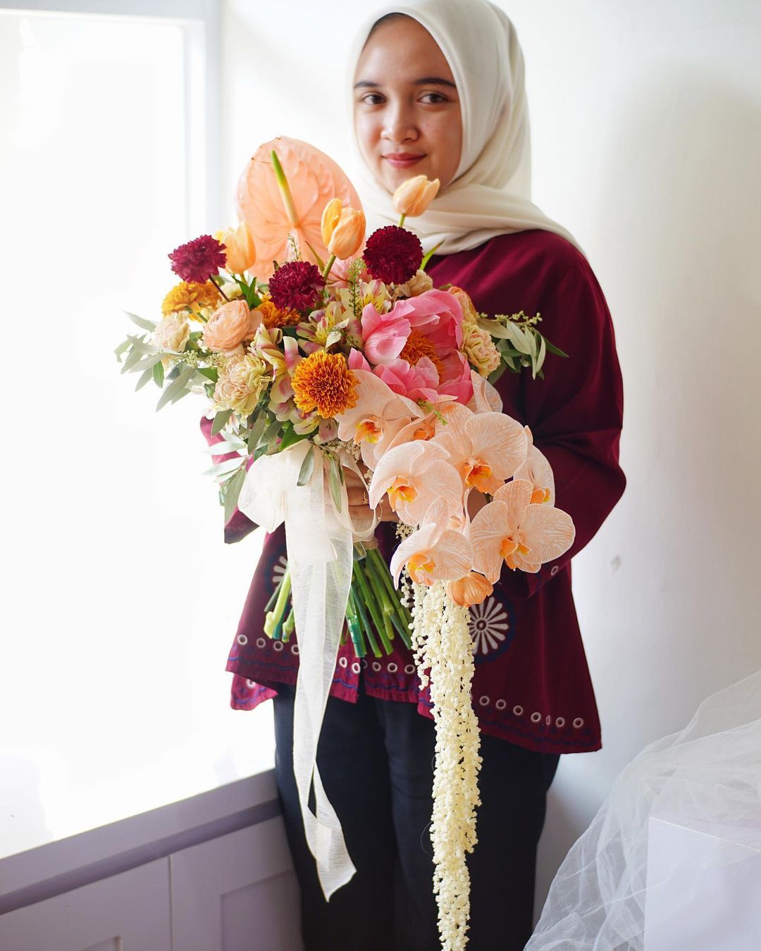 Zalina Cascade Wedding Bouquet