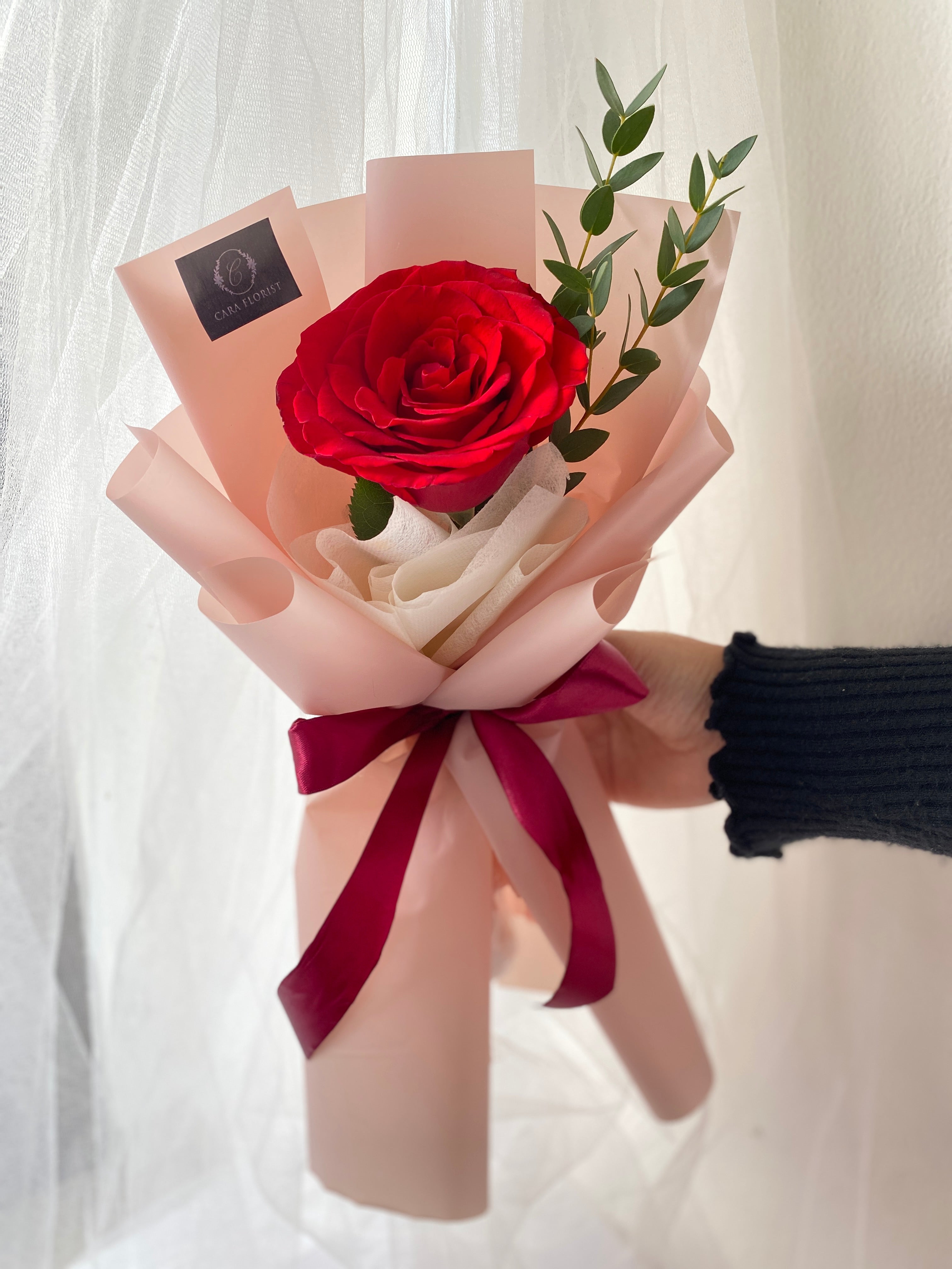 Single Rose Semi Holland