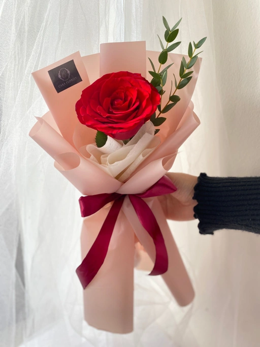 Image of Single Rose Semi Holland