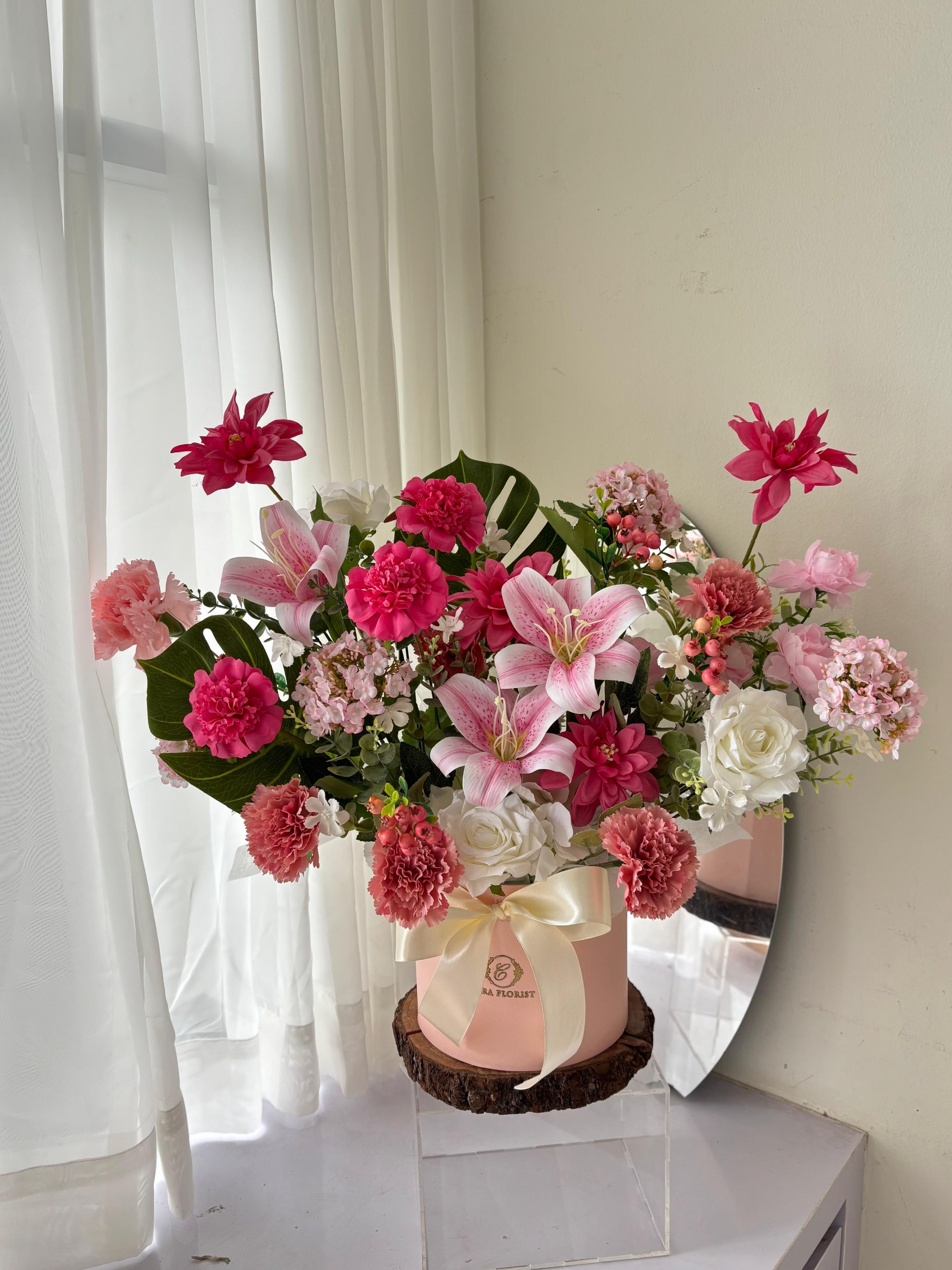 Clara Artificial Flowers in Tube