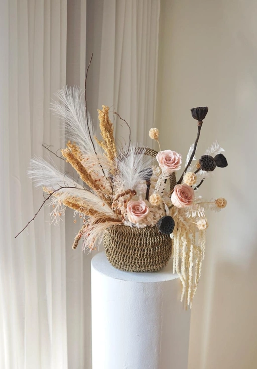 Image of Padma Dried Flower Basket