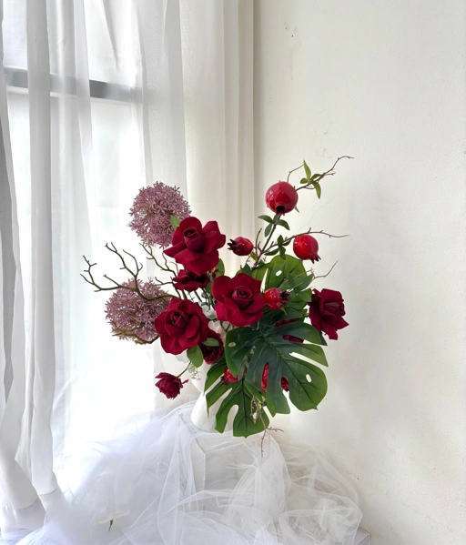 Allium Artificial Flower Vase