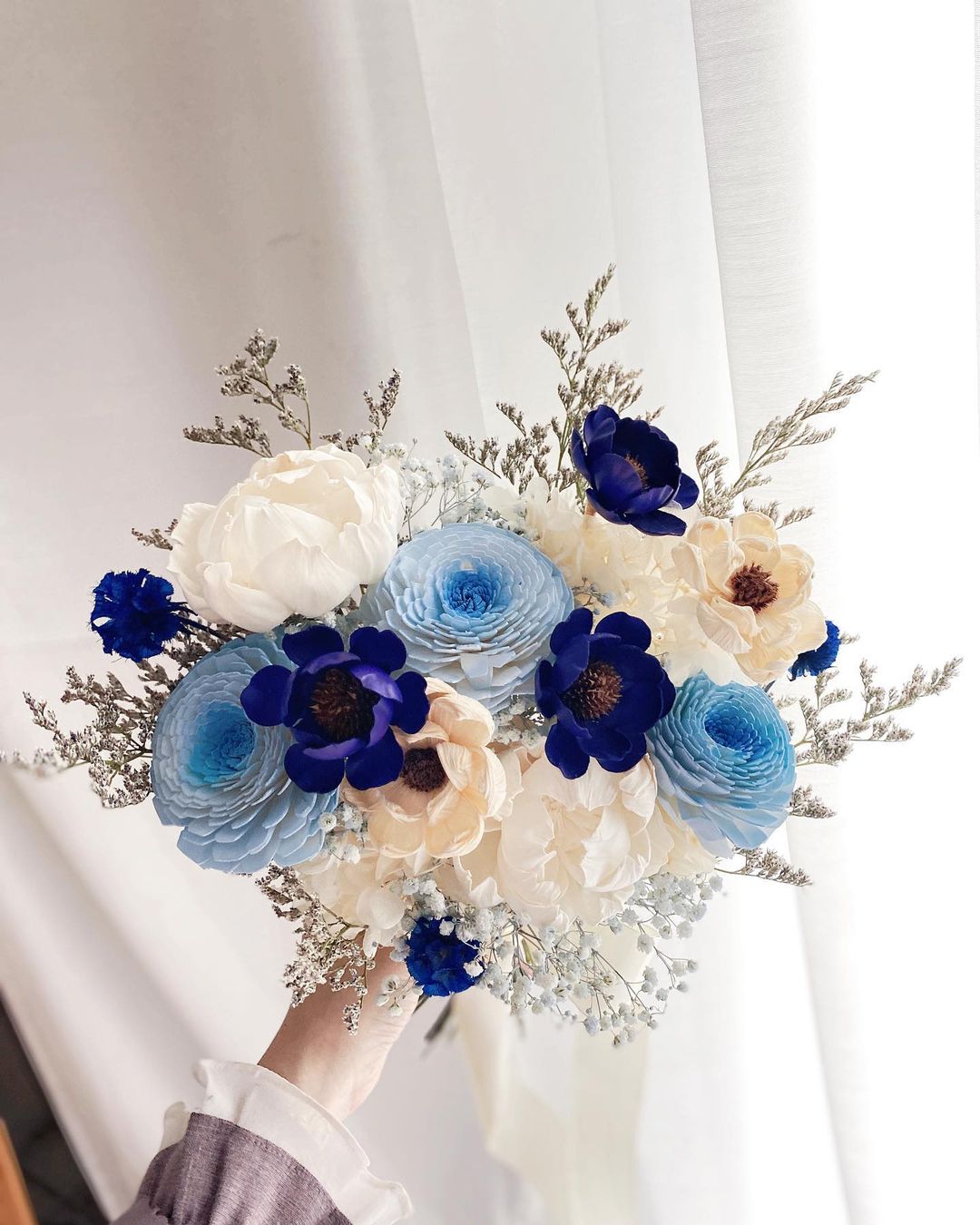 Hailey Dried Wedding Bouquet