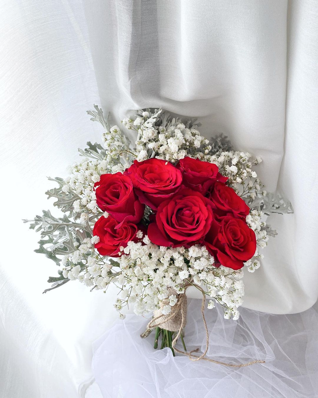 Red Rose Wedding Bouquet