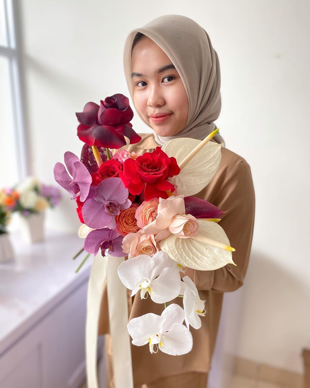 Bold Cascade Wedding Bouquet