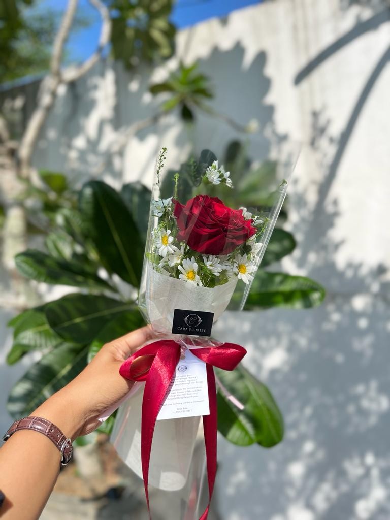 Kia Single Rose Bouquet