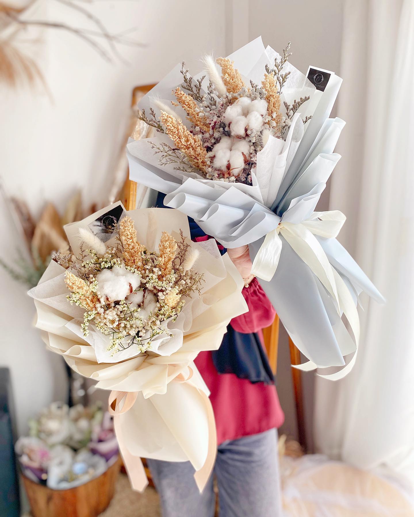 Cotton Dried Bouquet