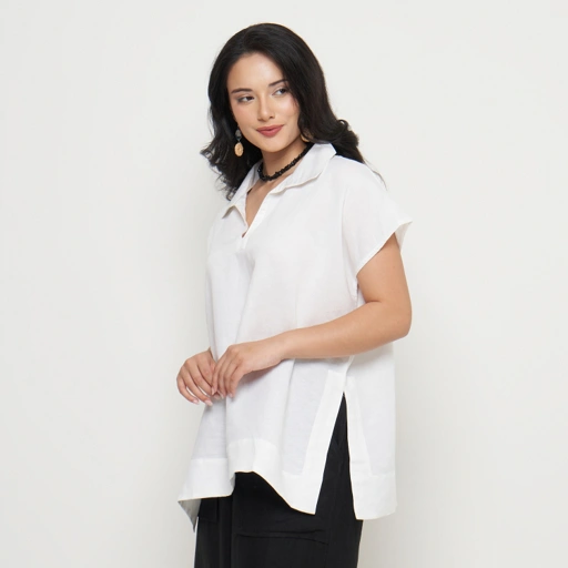 IVORY LINEN TOP