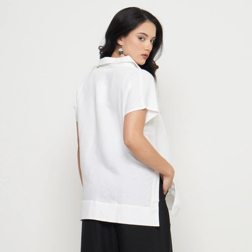 IVORY LINEN TOP
