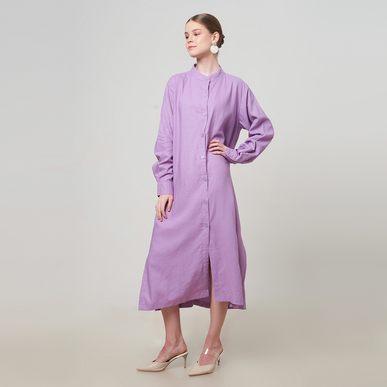 RAYA DRESS SHIRT PURPLE