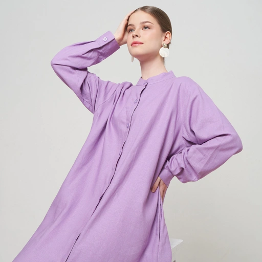 RAYA DRESS SHIRT PURPLE