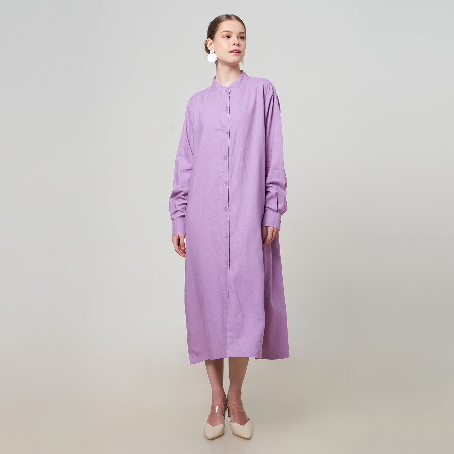 RAYA DRESS SHIRT PURPLE