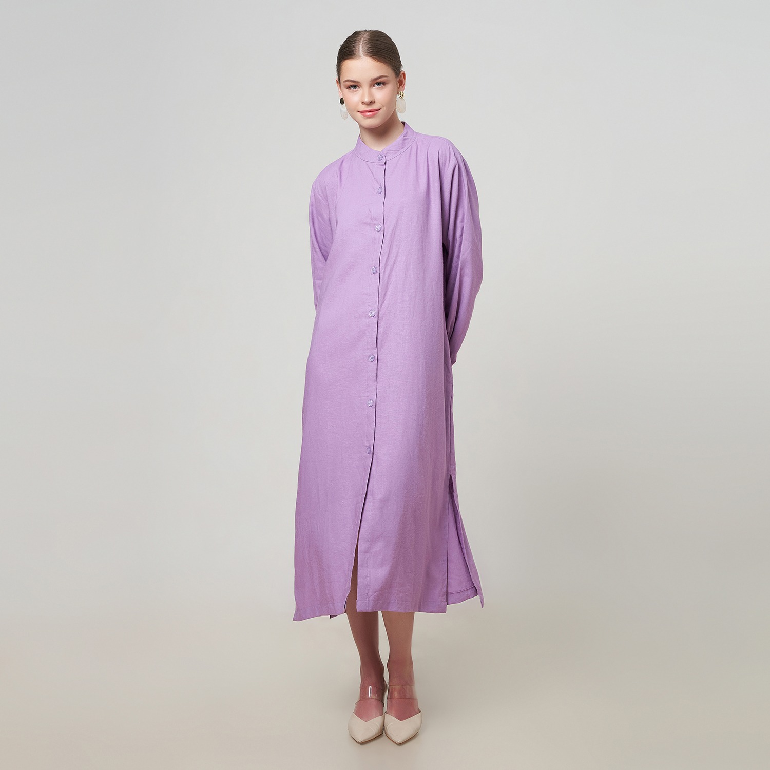 RAYA DRESS SHIRT PURPLE