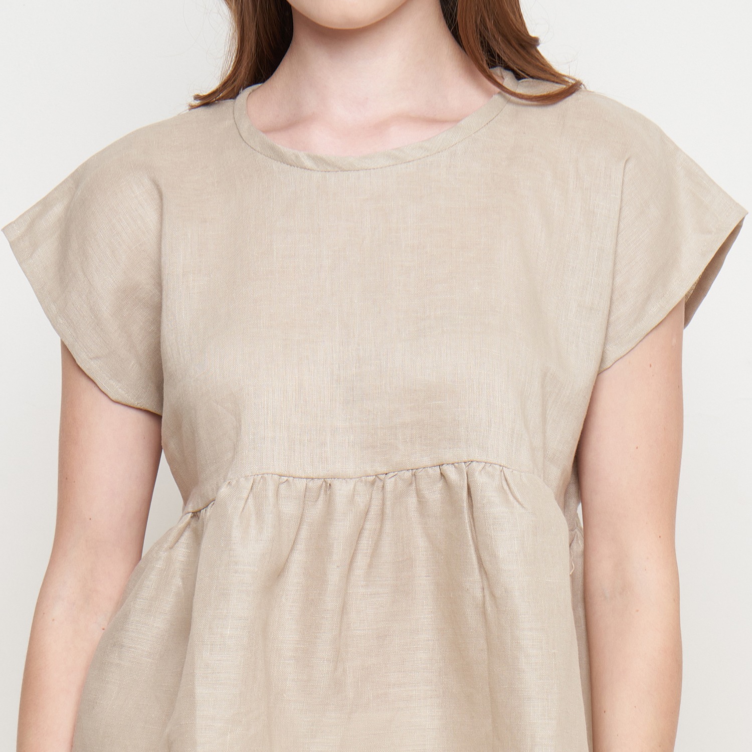 NEW DAILY RUFFLE TOP COKSU AND KREM