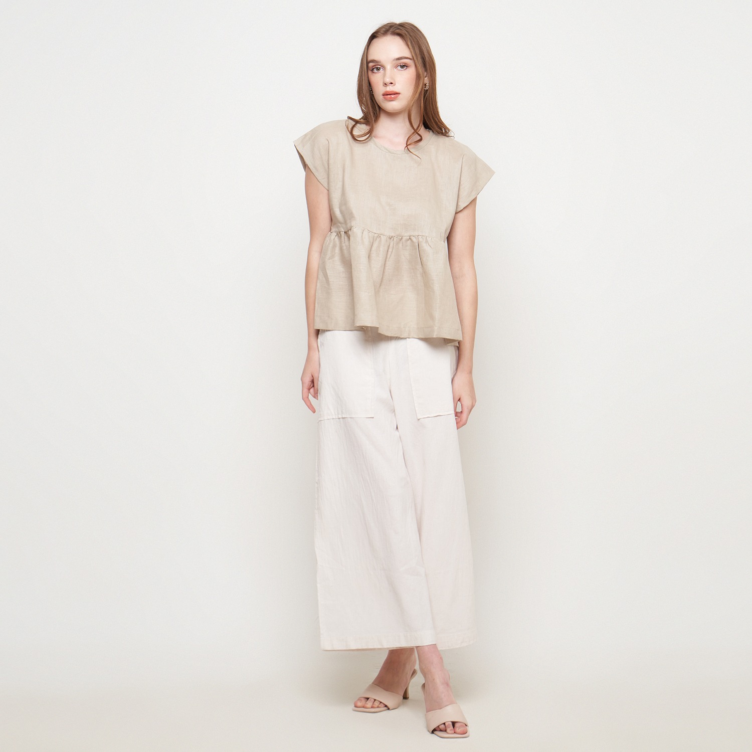 NEW DAILY RUFFLE TOP COKSU AND KREM