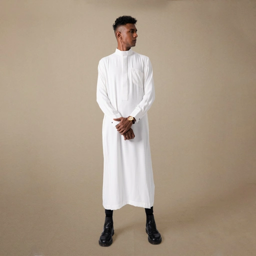Image of Kautsar  | Awwad Thobe Series - Off-White (Gamis/Jubah Slimfit Premium)