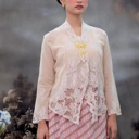 ZAALI - Kebaya Seruni Two Tone Embroidery