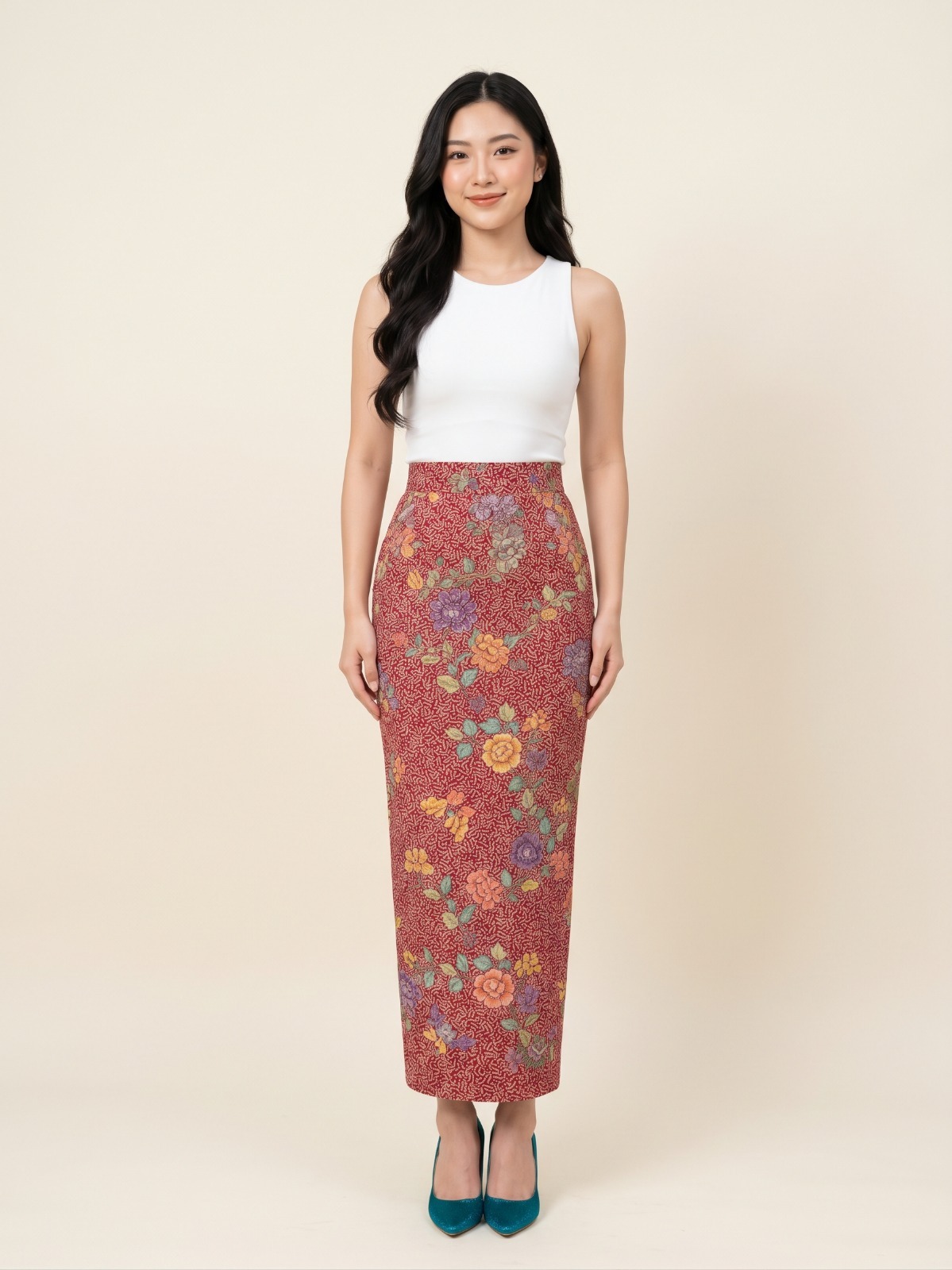ZAALI - Batik Maxi Skirt