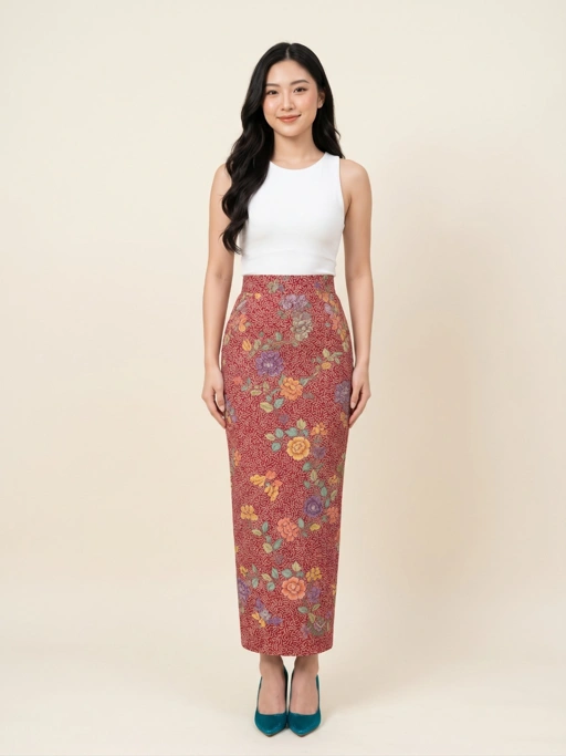 ZAALI - Batik Maxi Skirt
