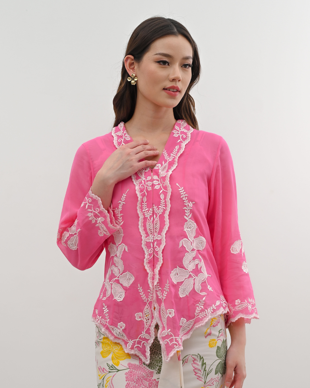 ZAALI - Kebaya Dara Calla Lilly Tutupan