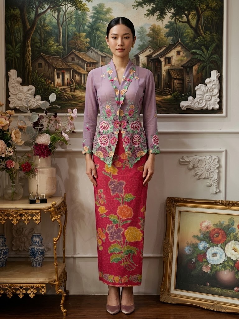 ZAALI - Kebaya Gardenia Rose