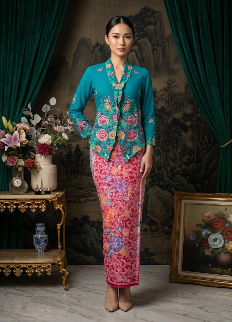ZAALI - Kebaya Gardenia Rose