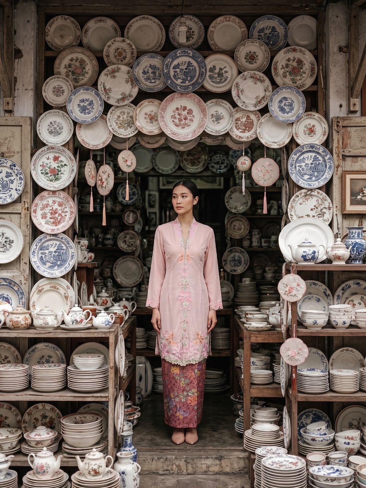 ZAALI - Long Kebaya Amaryllis