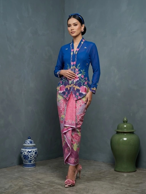 ZAALI - Kebaya Peony Embroidery
