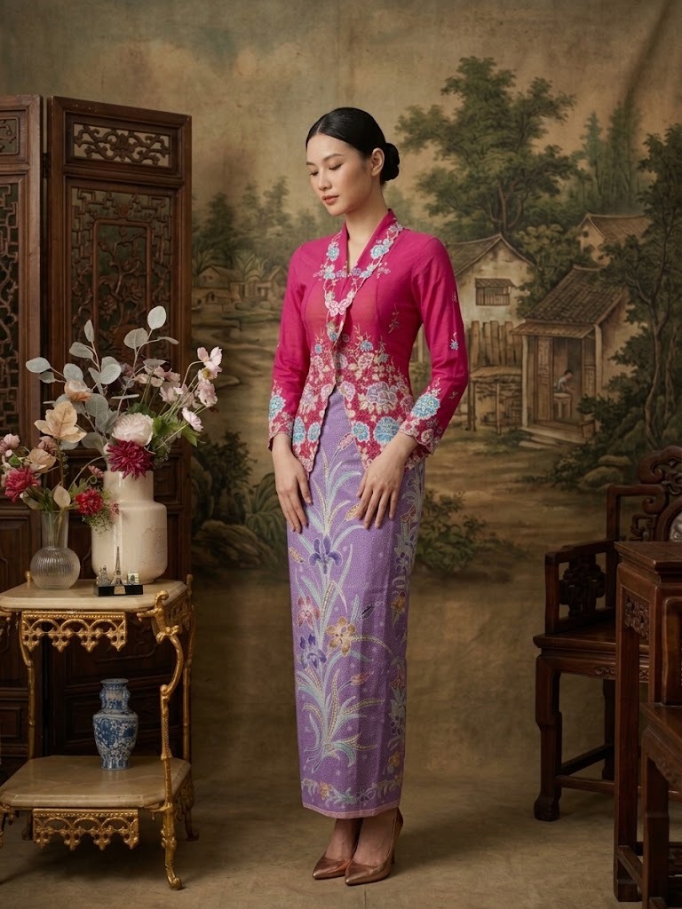 ZAALI - Kebaya Gardenia Rose