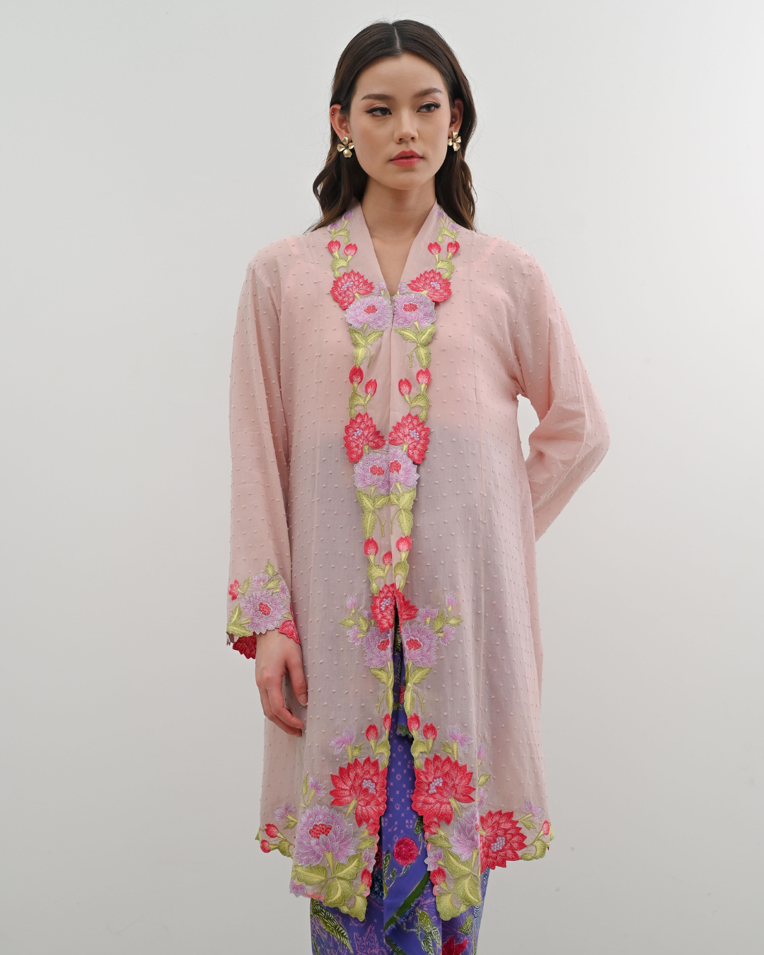 Zaali Long Kebaya Seruni Embroidery