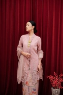 ZAALI - Long Kebaya Asteria One Tone Embroidery