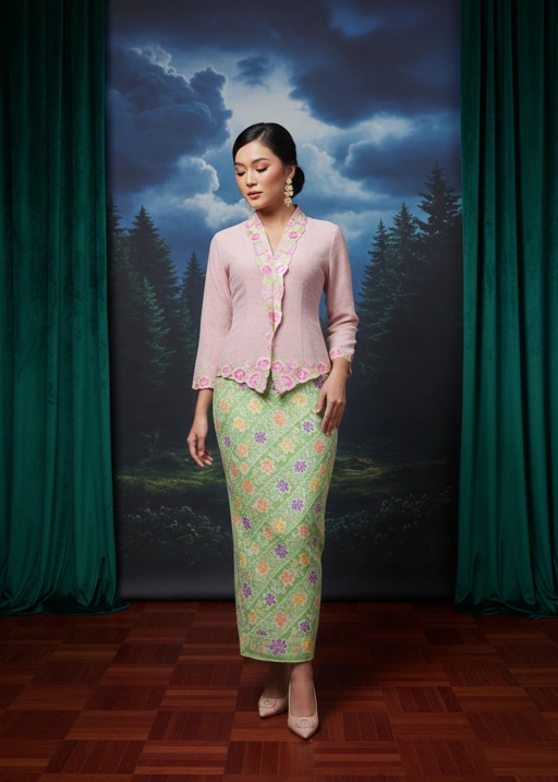 Image of Kebaya Anemone Embroidery