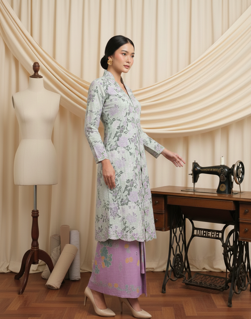 Long Kebaya Geranium