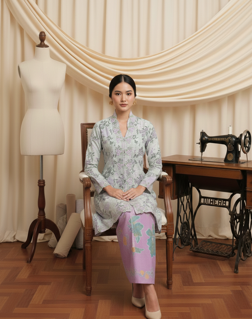Long Kebaya Geranium