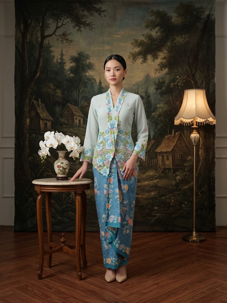 ZAALI - Kebaya Orchid Embroidery