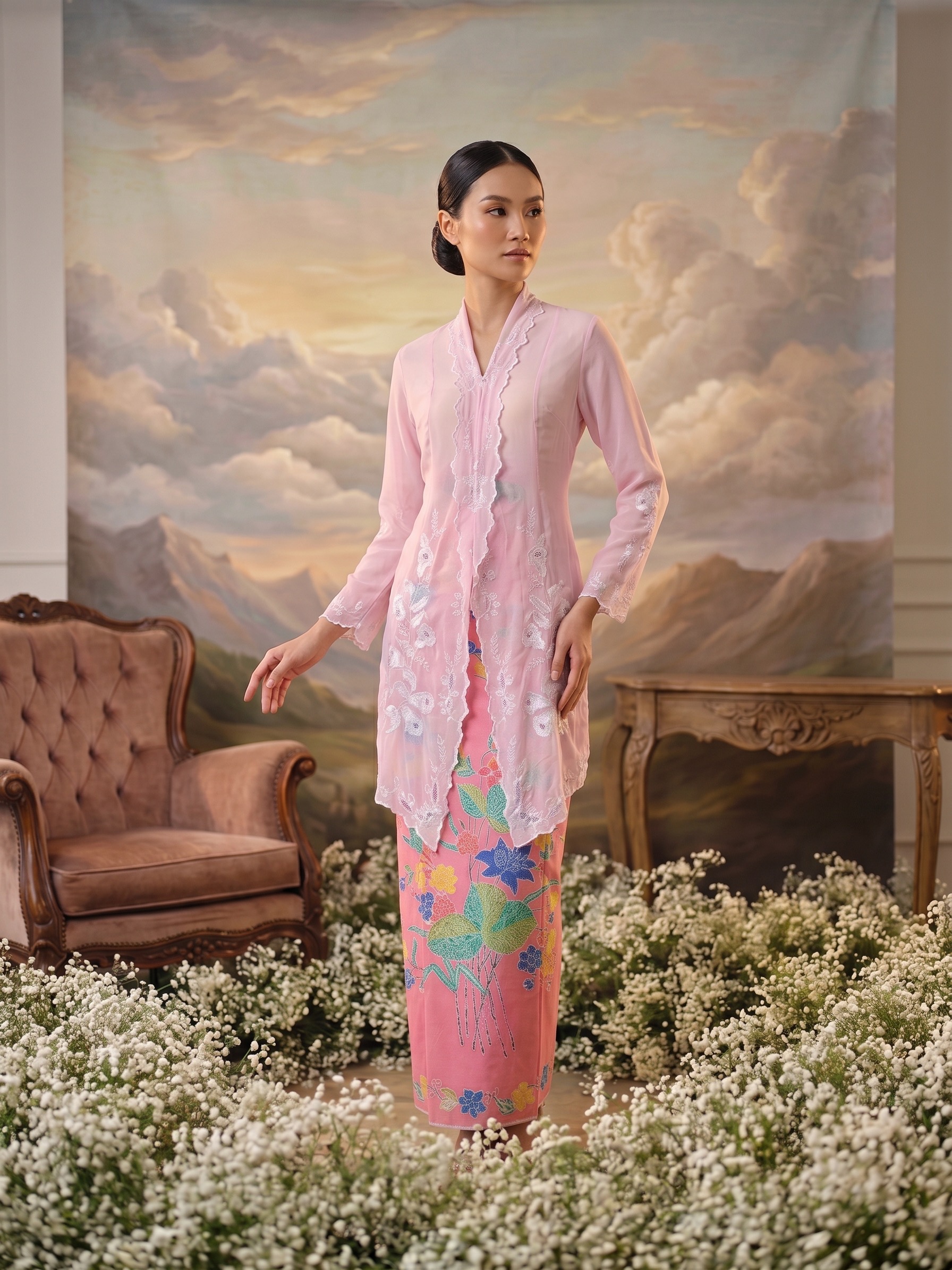 ZAALI - Long Kebaya Kartini Cala Lilly