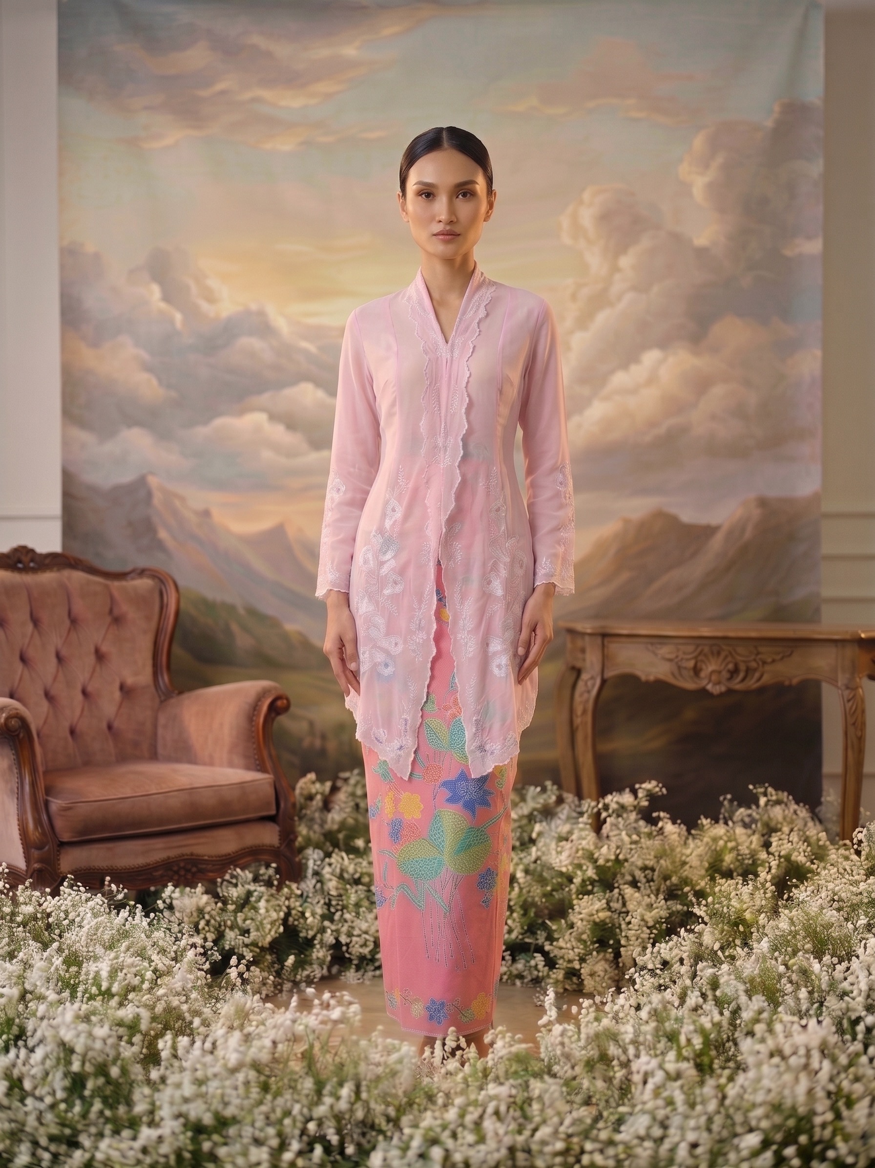 ZAALI - Long Kebaya Kartini Cala Lilly