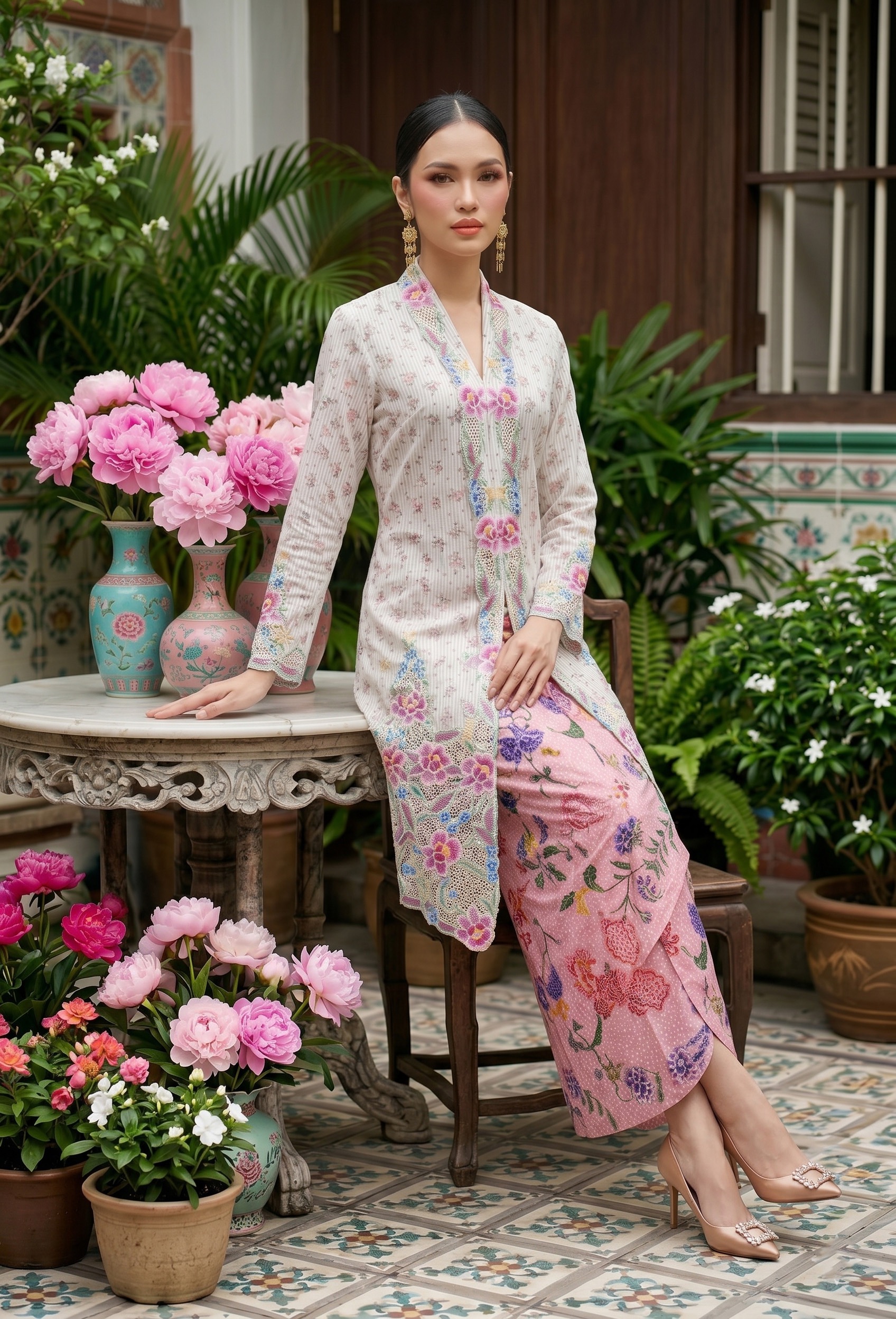 Long Kebaya Little Rose