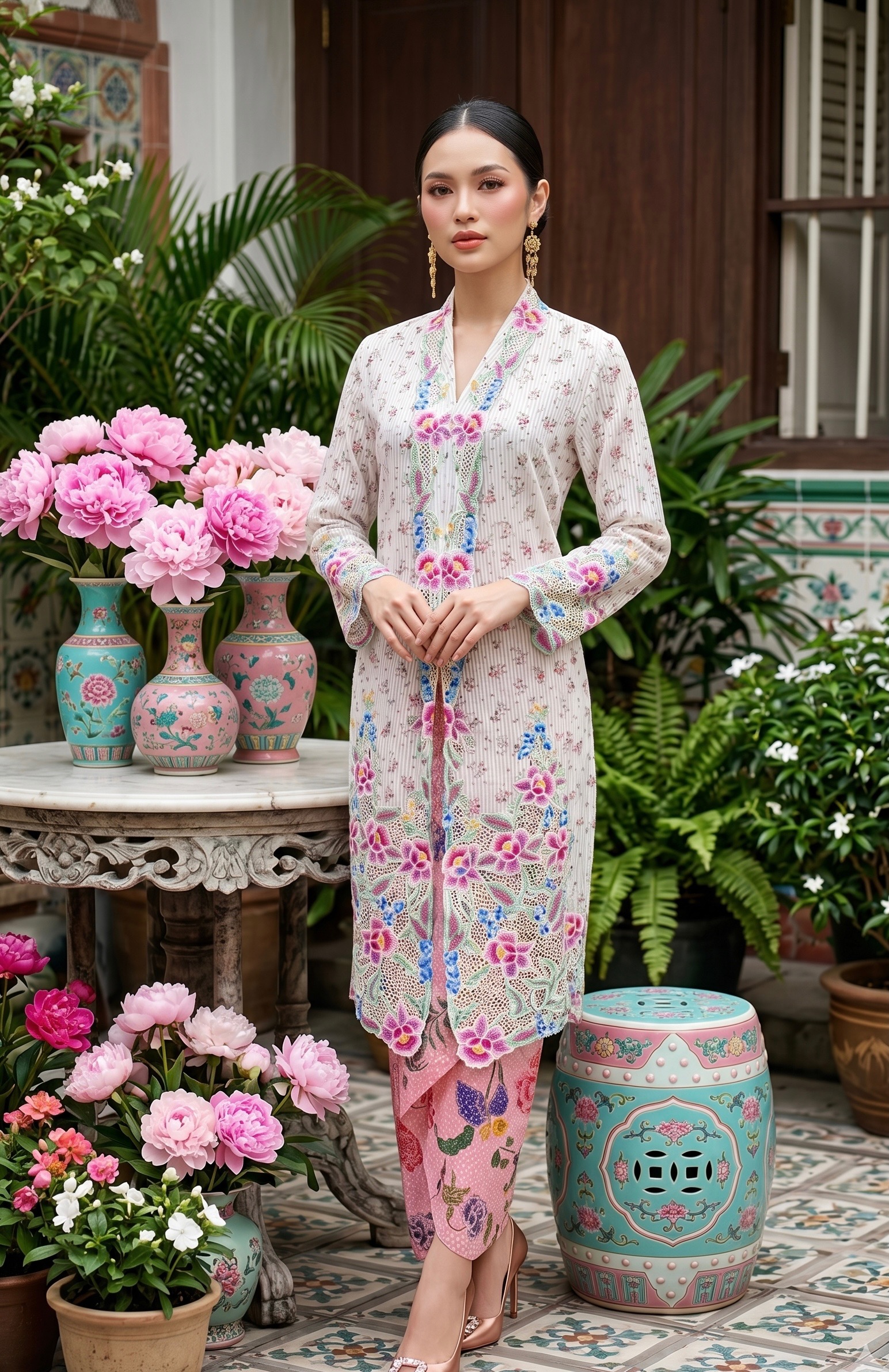 Long Kebaya Little Rose