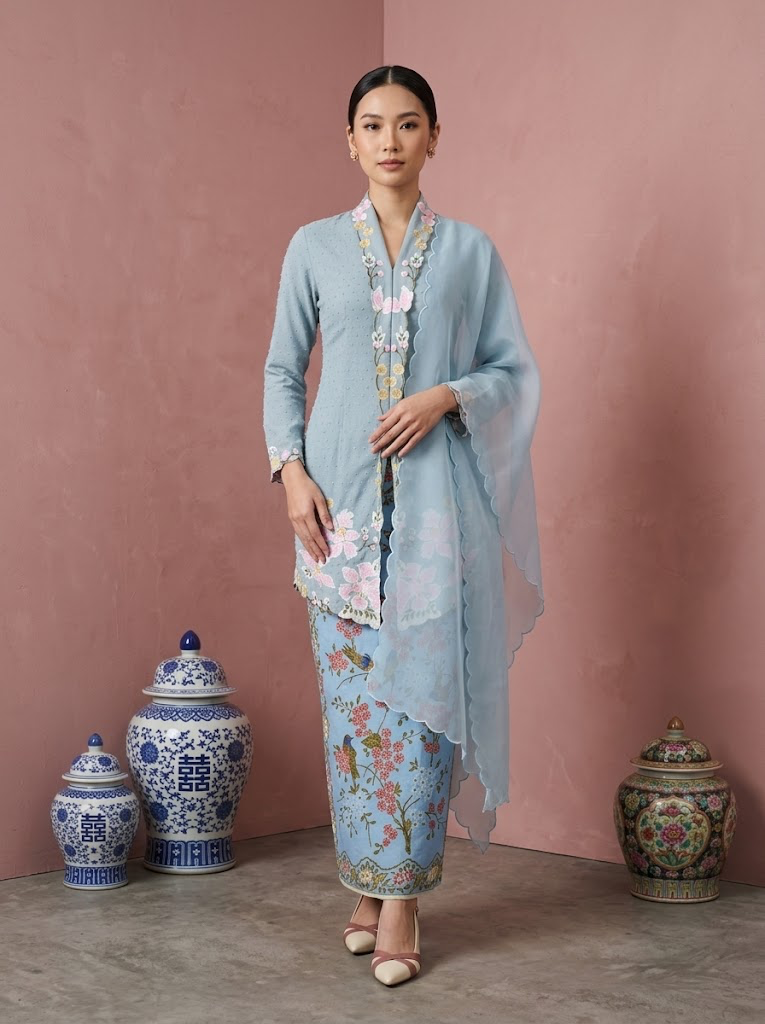 Long Kebaya Amaryllis Set