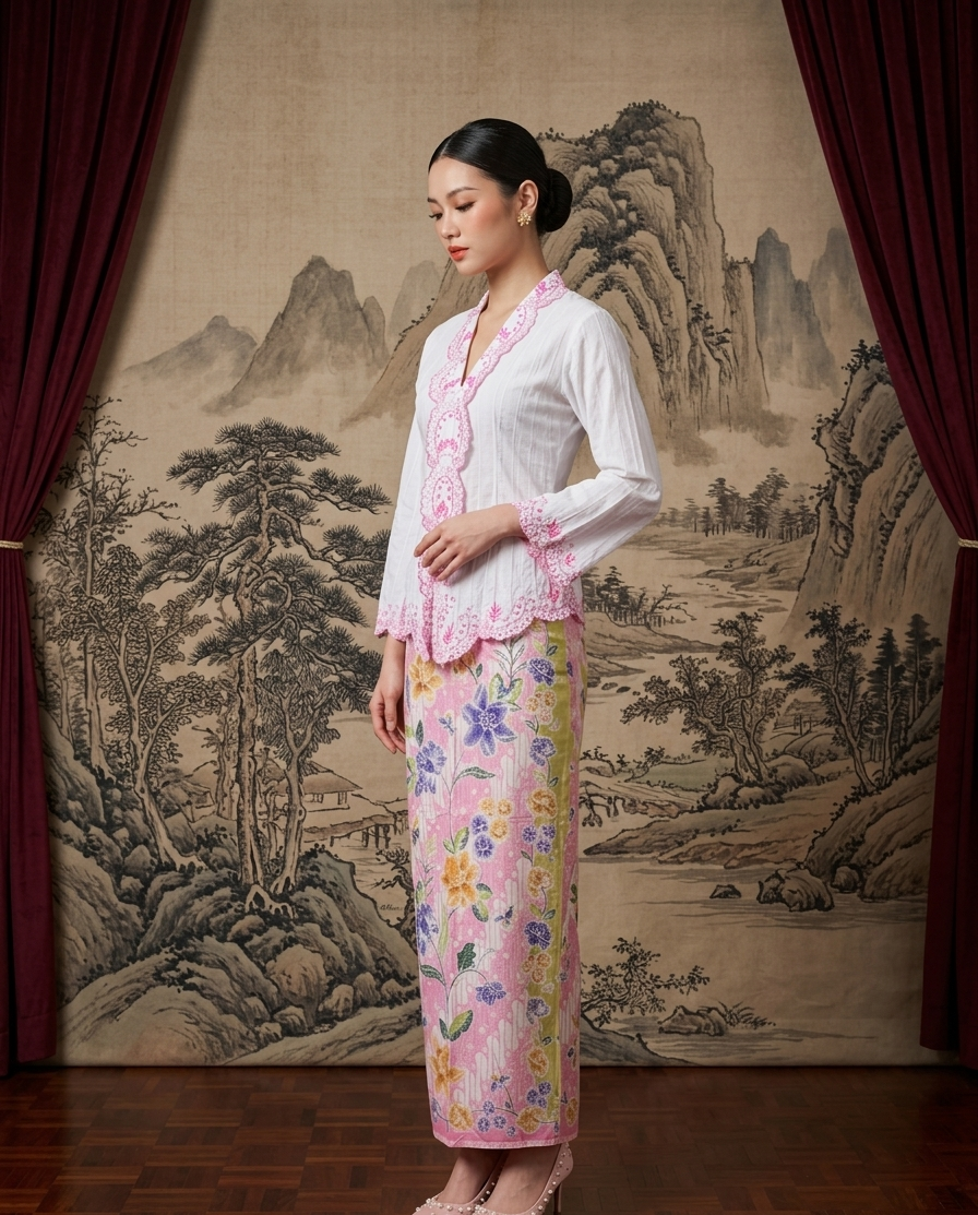 ZAALI - Kebaya Alamanda white