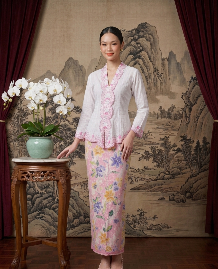 ZAALI - Kebaya Alamanda white