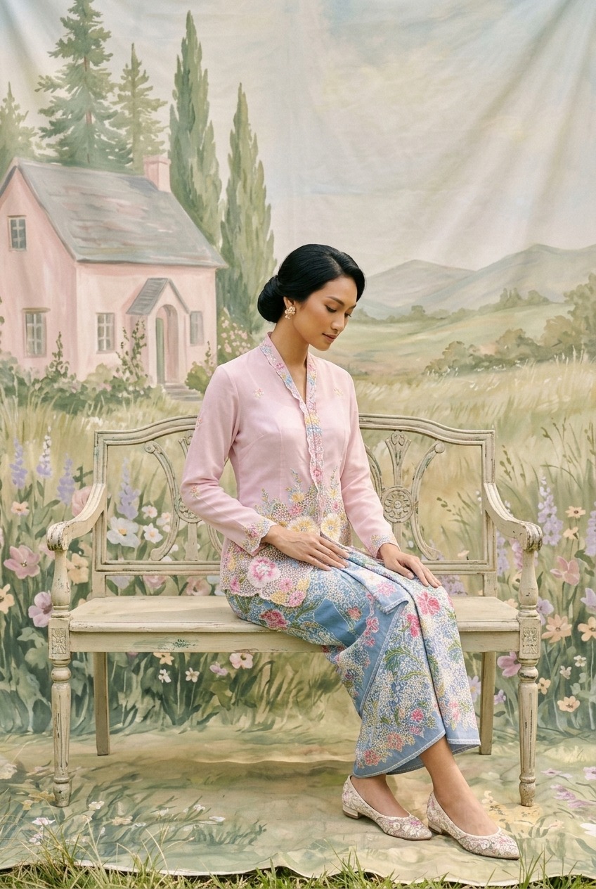 ZAALI - Kebaya Peony Embroidery