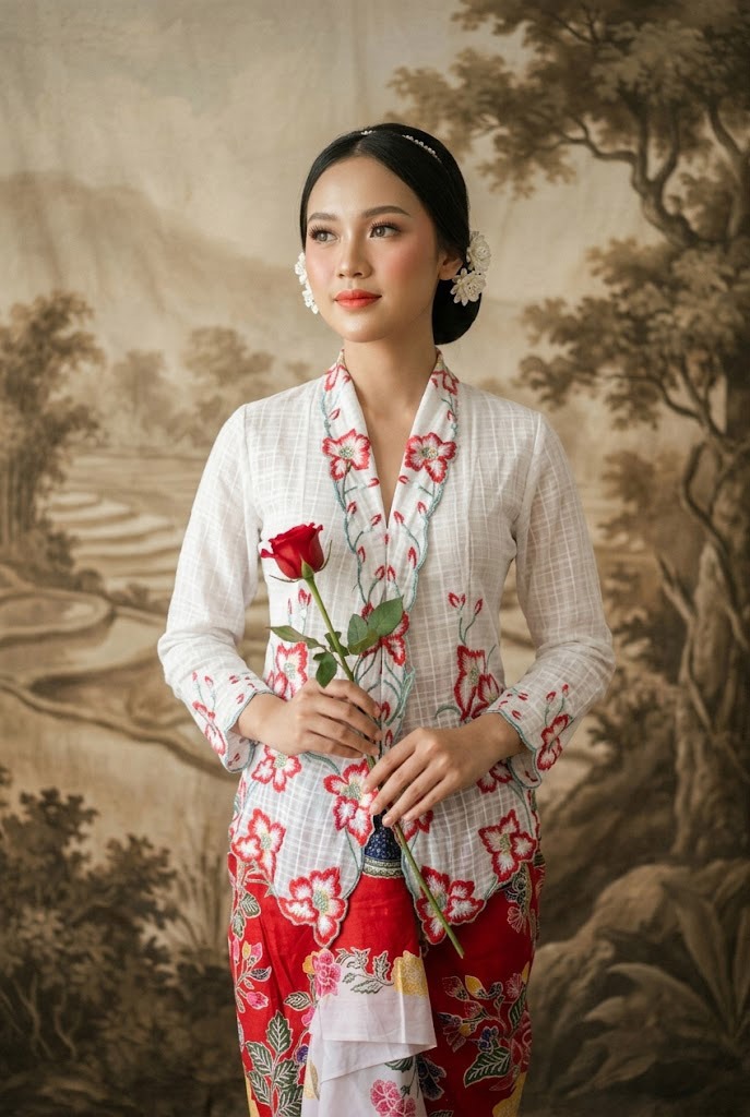 ZAALI - Kebaya Dara Waterlily